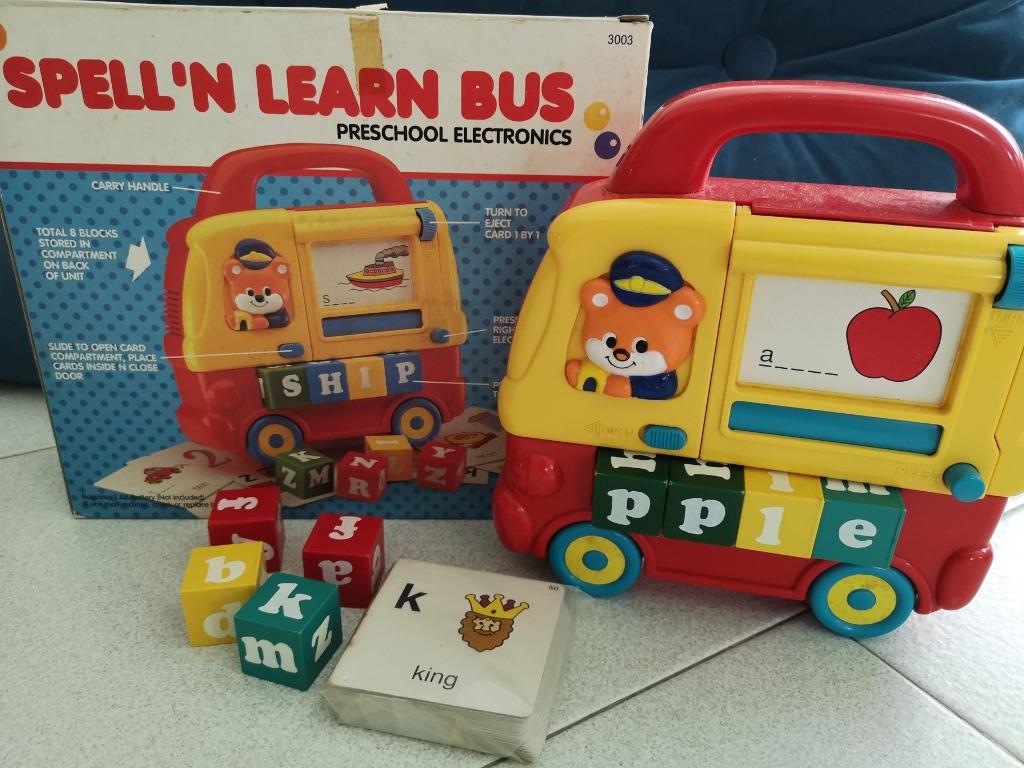 Spell & Learn Bus (flash cards), Hobbies & Toys, Toys & Games on Carousell