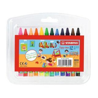 Stabilo Wax Crayon 12 Color Non Toxic Washable