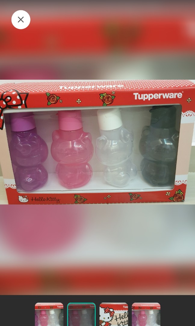 Tupperware Hello Kitty Bottles, Babies & Kids, Nursing & Feeding on
