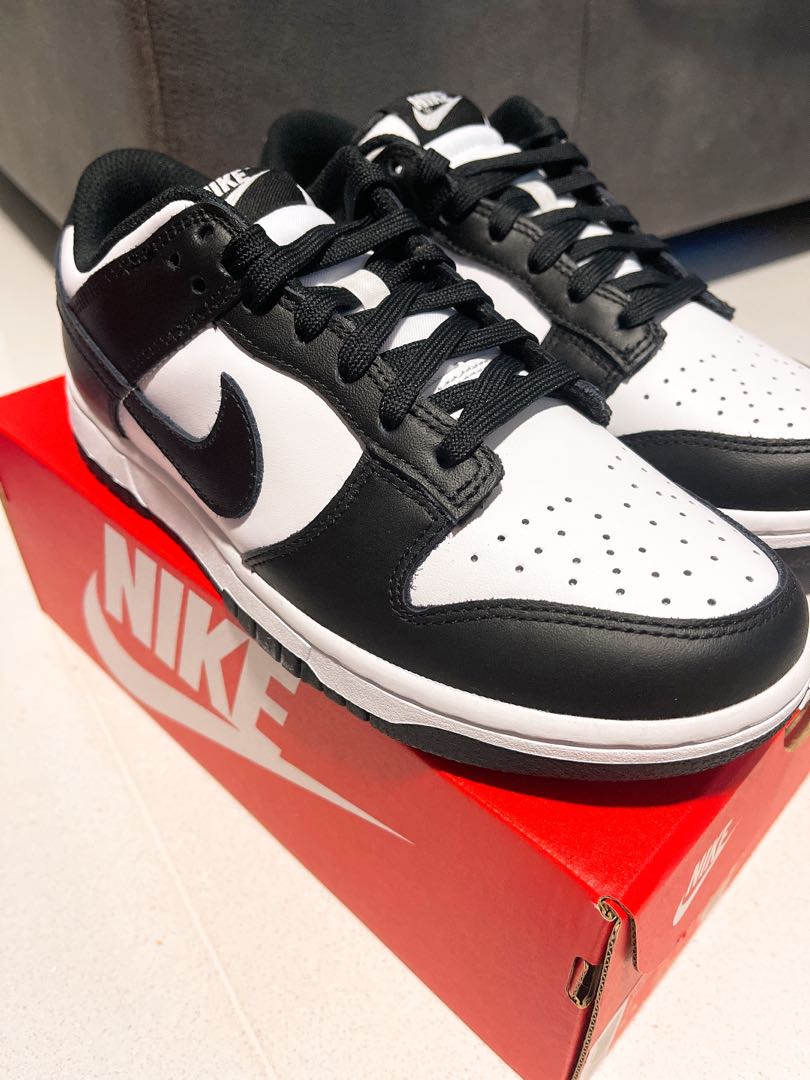 US 7 W / 5.5 Men's White Black Nike Dunk Low (2021), Women's Fashion ...