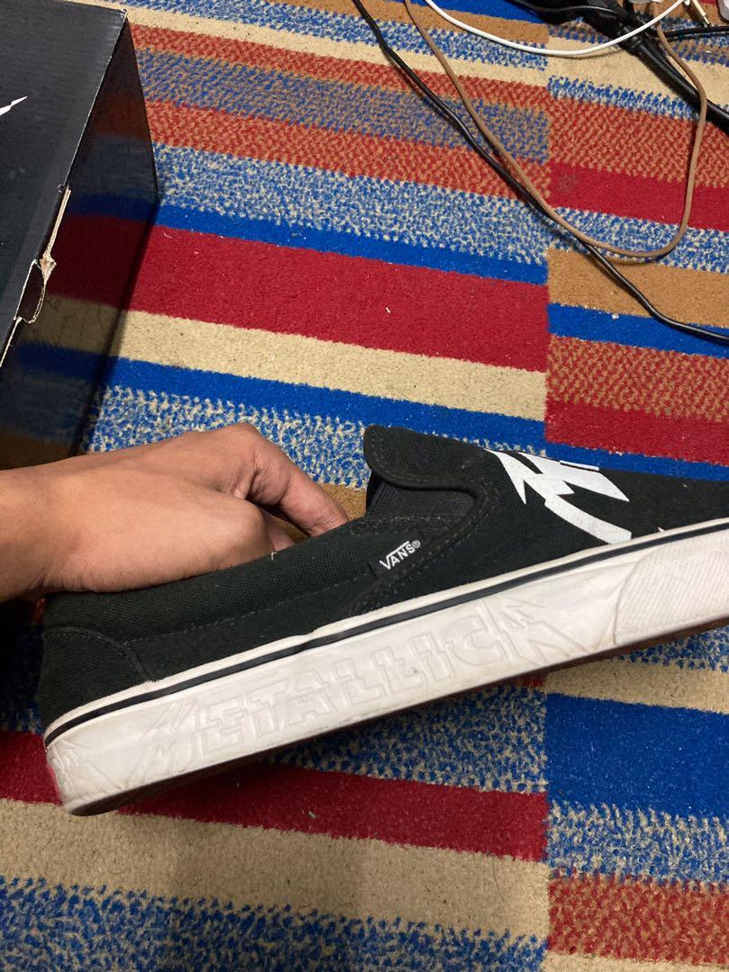 Vans metallica on feet top
