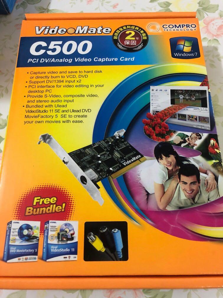 Video mate C500 PCI DV/Analog video capture card, 攝影器材, 攝錄機