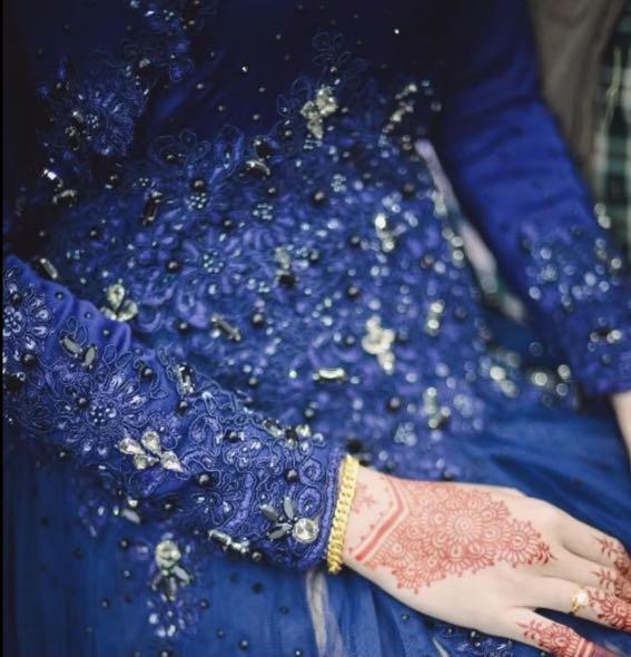 Royal blue walima dresses store