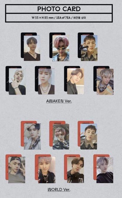 wayv awaken  the world  トレカ　18枚　セット WayV (威神V) - 1st Album AWAKEN THE WORLD [Awaken Ver.]