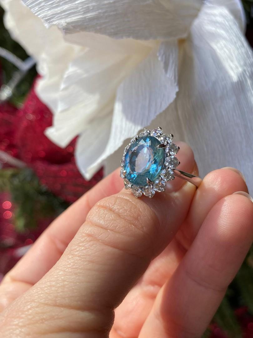 White gold aquamarine engagement rings best sale