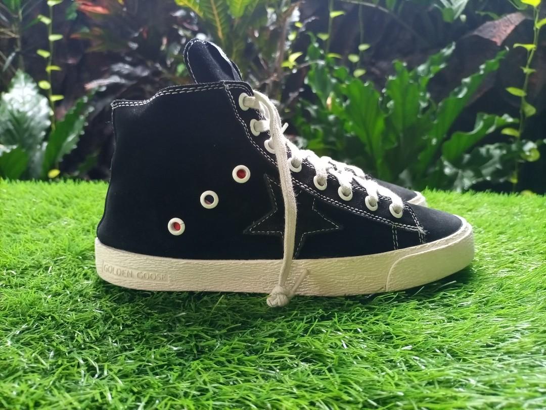 37 -GGDB Golden Goose High Leather Suede, Fesyen Wanita, Sepatu di Carousell