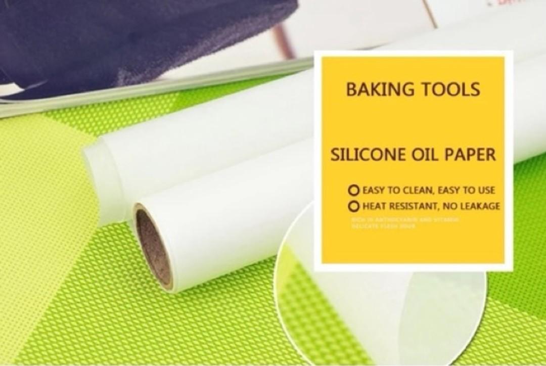 35/10 / 5M Baking Paper Barbecue Double Sided Silicone Oil Parchment Paper  Rectangle Oven Oil Baking