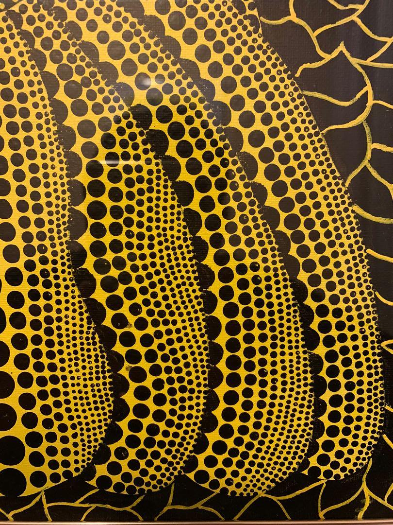 日本藝術家草間彌生是油畫 黃色的南瓜 興趣及遊戲 手作 自家設計 文具及工藝 畫作及印刷品 Carousell