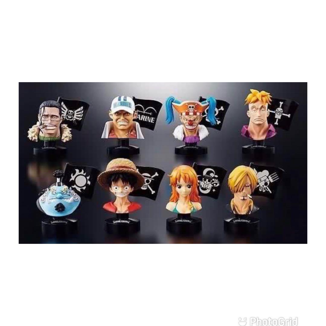 全新未開日版bandai One Piece 海賊王頭像胸像半身greatdeep Collection 4 路飛山治巴基不死鳥赤犬甚平沙鱷娜美共8款 玩具 遊戲類 玩具 Carousell