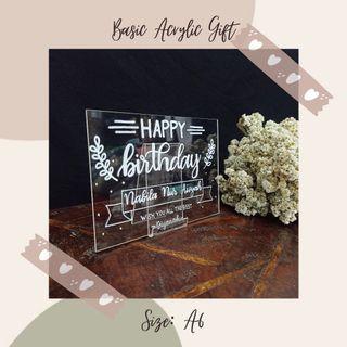 Acrylic Gift Box Kado Ultah/Wisuda/Wedding