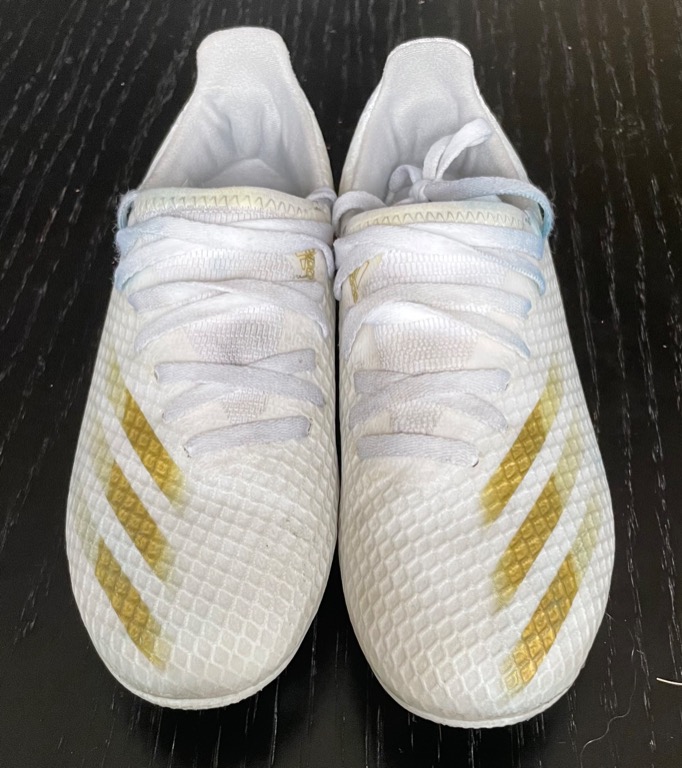 Adidas X GHOSTED.3 FIRM GROUND EG8210 soccer boots withe gold