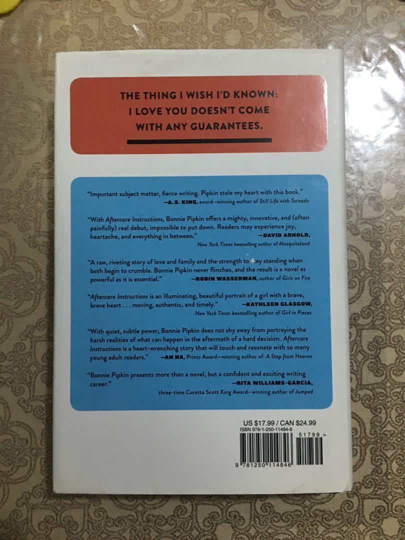 Aftercare Instructions - Bonnie Pipkin (Category: Storybooks) located in Quezon City. Submitted by v.gdb (Listing ID 1061630193, Image 2). Description: - message for questions and/or more pictures *Buy 3 or more items and the cheapest will be free.