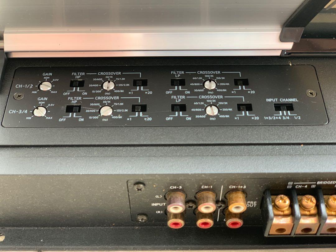 Alpine V12 MRVF540 4 channel amplifier, Auto Accessories on Carousell