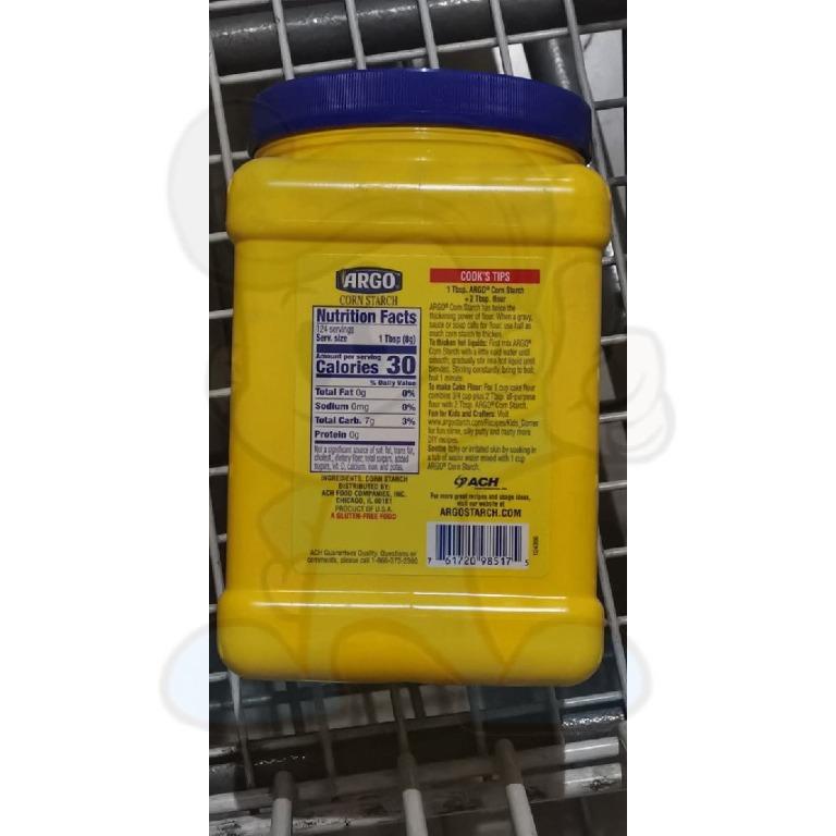Argo Corn Starch, 35 oz ( 933 G ), Food & Drinks, Packaged ...