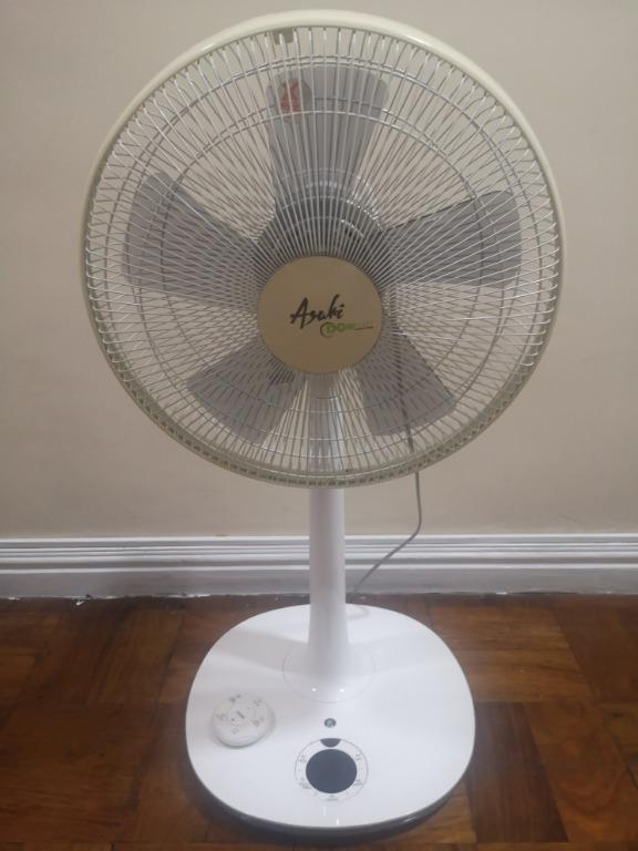 Asahi 14 inch Electric Rechargeable Stand Fan DC 4074 Slightly Used