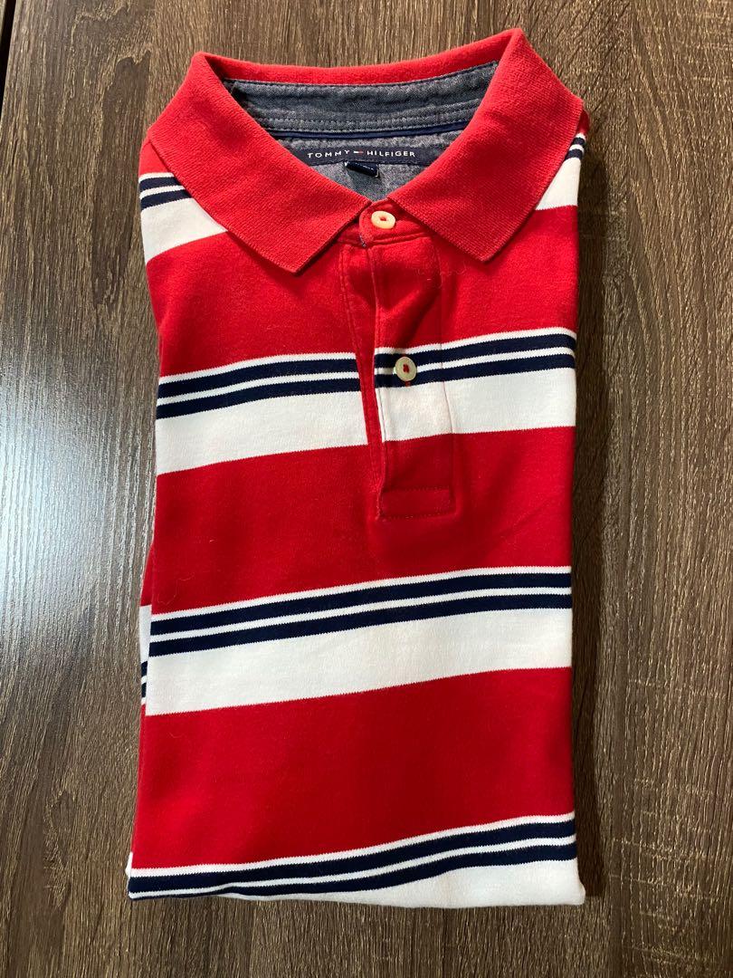 Authentic Tommy Hilfiger Red Stripes poloshirt (Category: Tshirts & Polo Shirts ) located in Manila. Submitted by thrifter.mnl (Listing ID 1061653669, Image 1). Description: New Tommy without the price tag. Never been used and original bought from Qatar (abroad) No damages. Good as new..