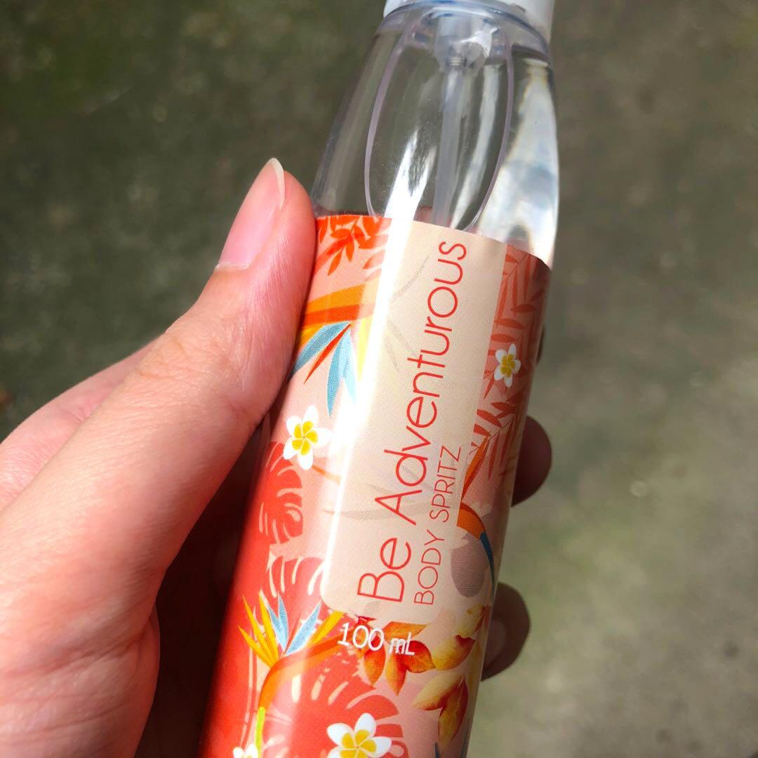 Avon body spritz (Be Adventurous) (Category: Sanitary Hygiene) located in Manila. Submitted by perigees_boutique (Listing ID 1061509783, Image 3). Description: - Never used - Available on-hand - MOP: Gcash, BPI, COD (Lalamove, Angkas Pabili booked by buyer).