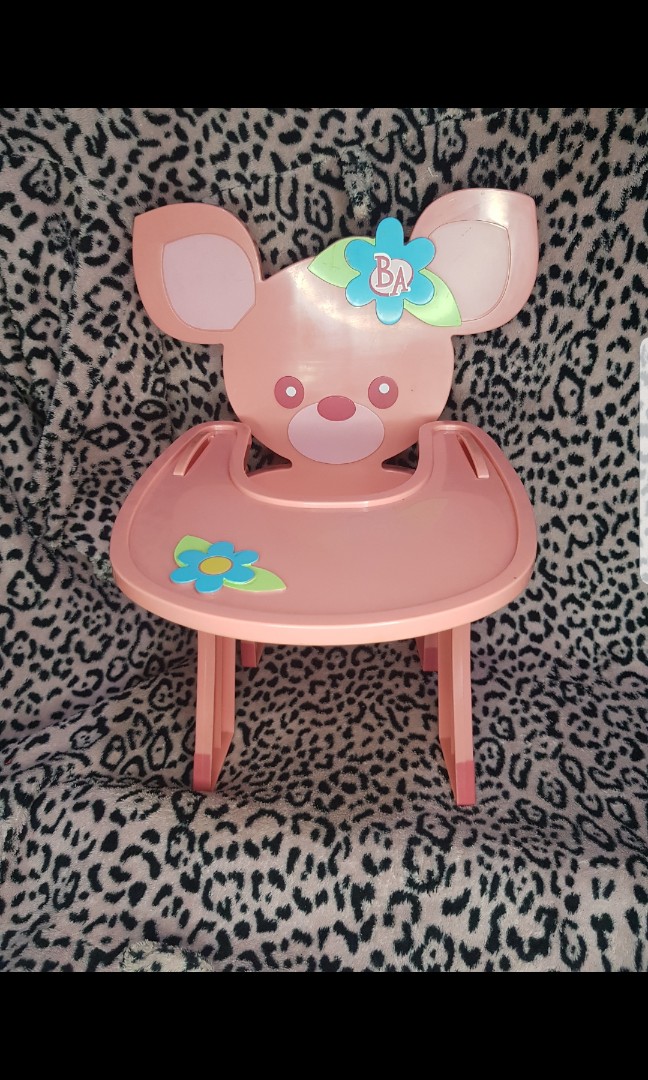 Baby alive with cheap high chair