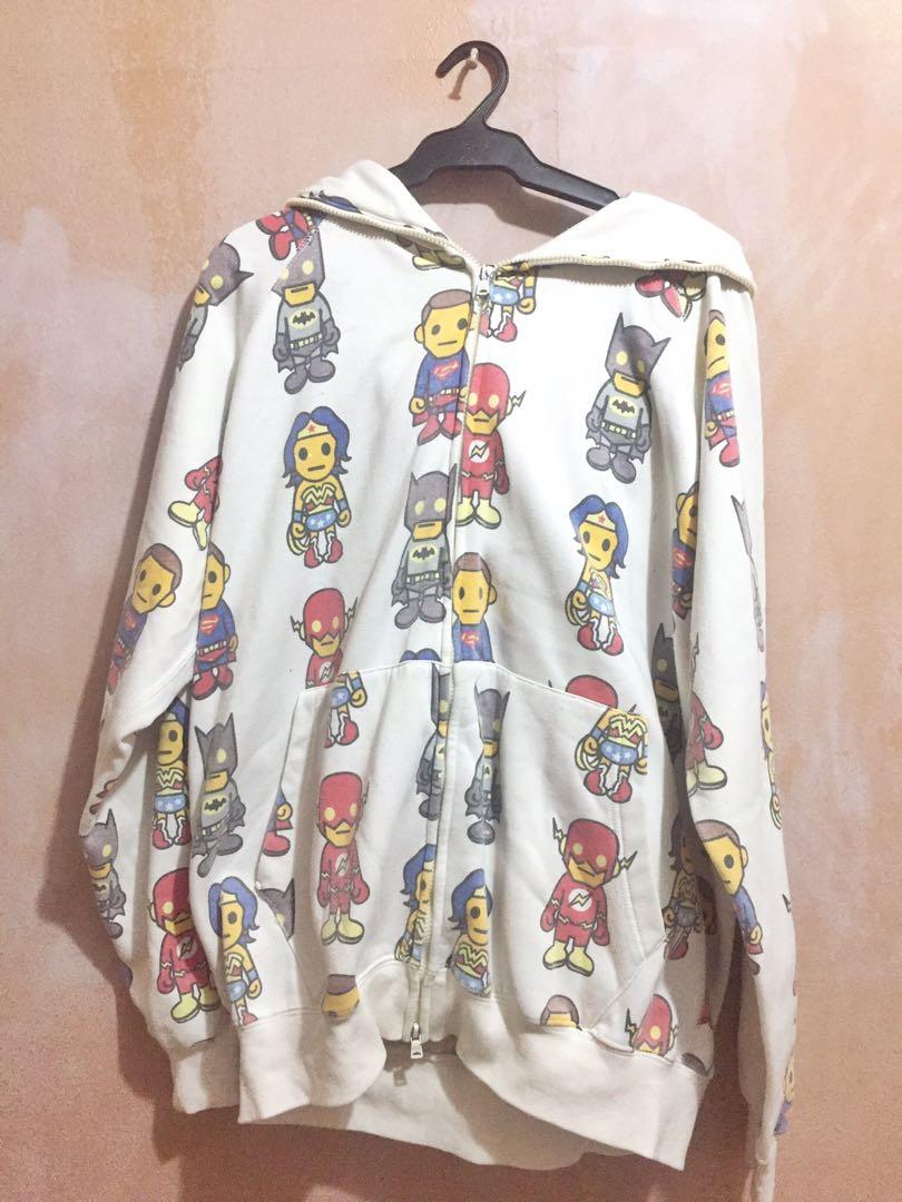 bape dc comics hoodie
