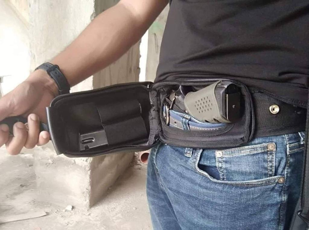 BELT BAG HOLSTER Concealed Mobile Leather Pouch Sports Equipment