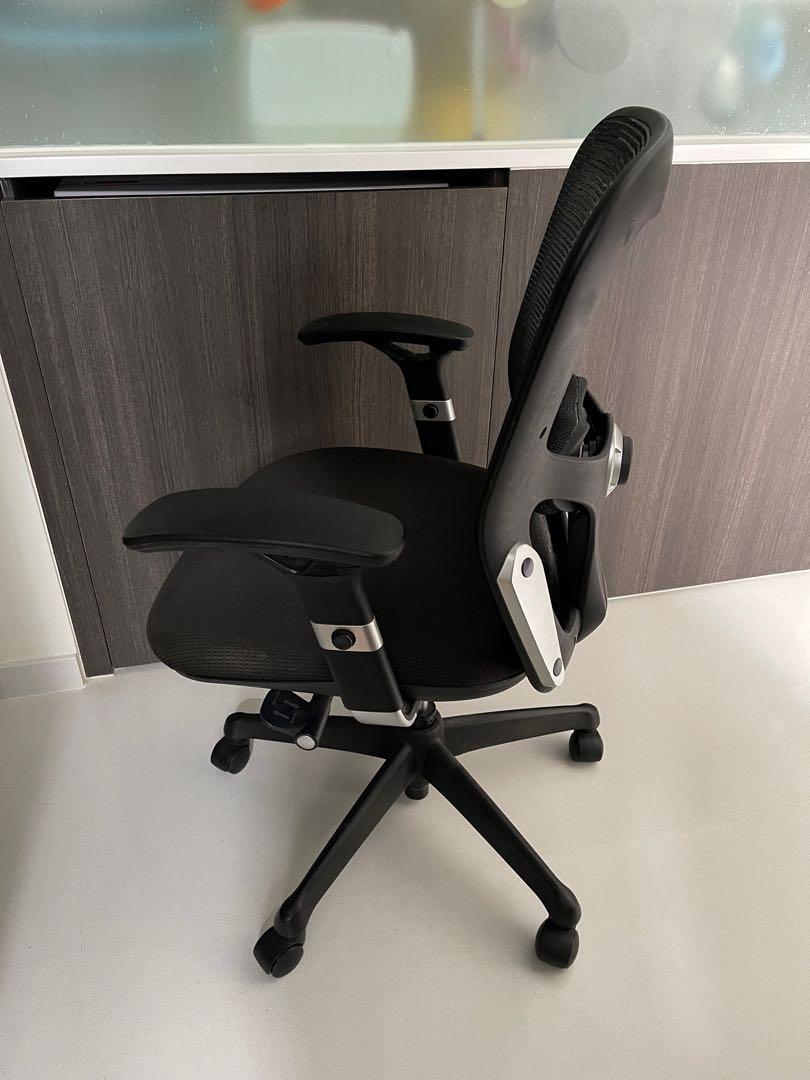 Benel Q Mesh Midback office ergonomic chair Furniture Home Living Furniture Chairs on Carousell