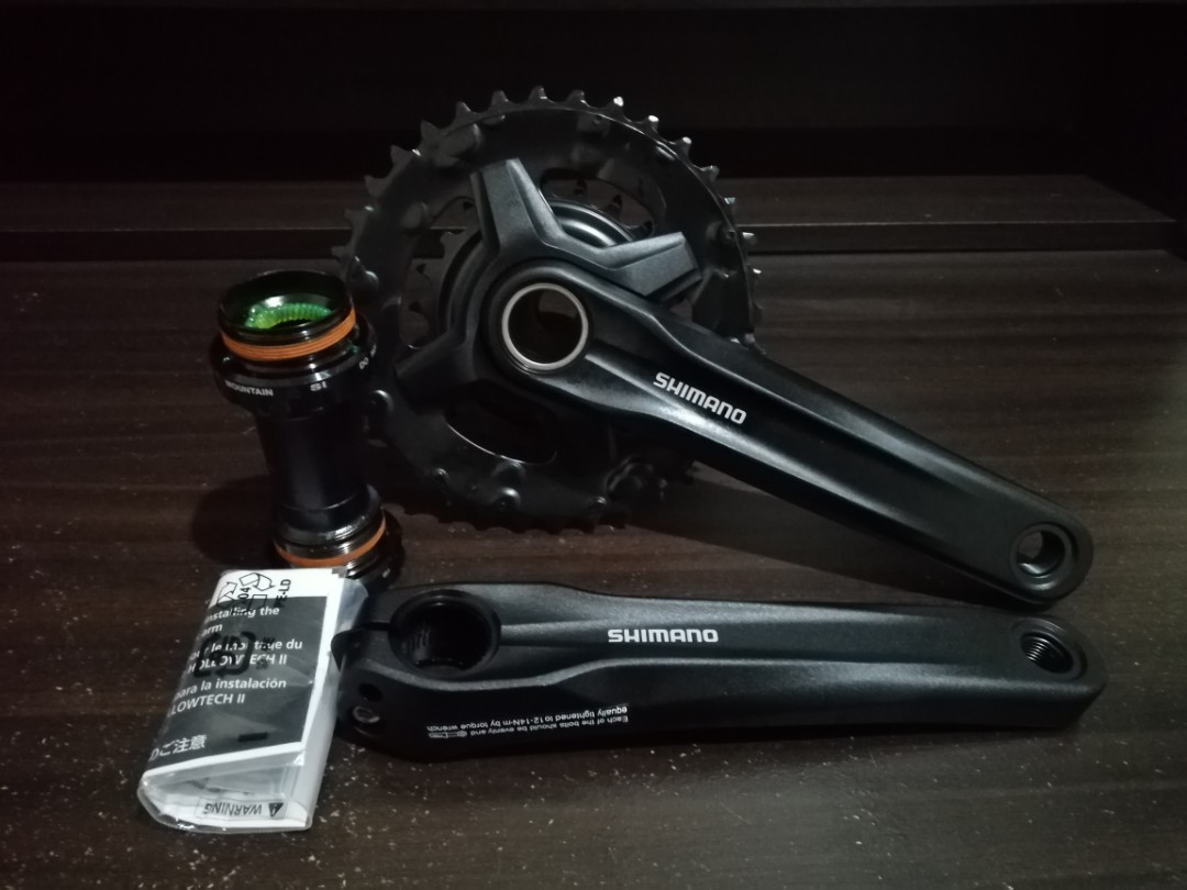 Bnew Shimano Mt210 Crankset with BB Sports Equipment Bicycles