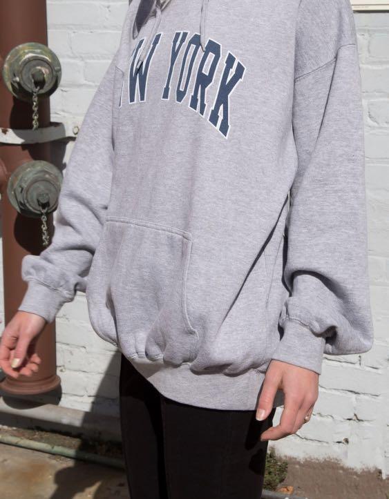 Brandy Melville Christy New York Hoodie, Women's Fashion, Tops, Other Tops  on Carousell
