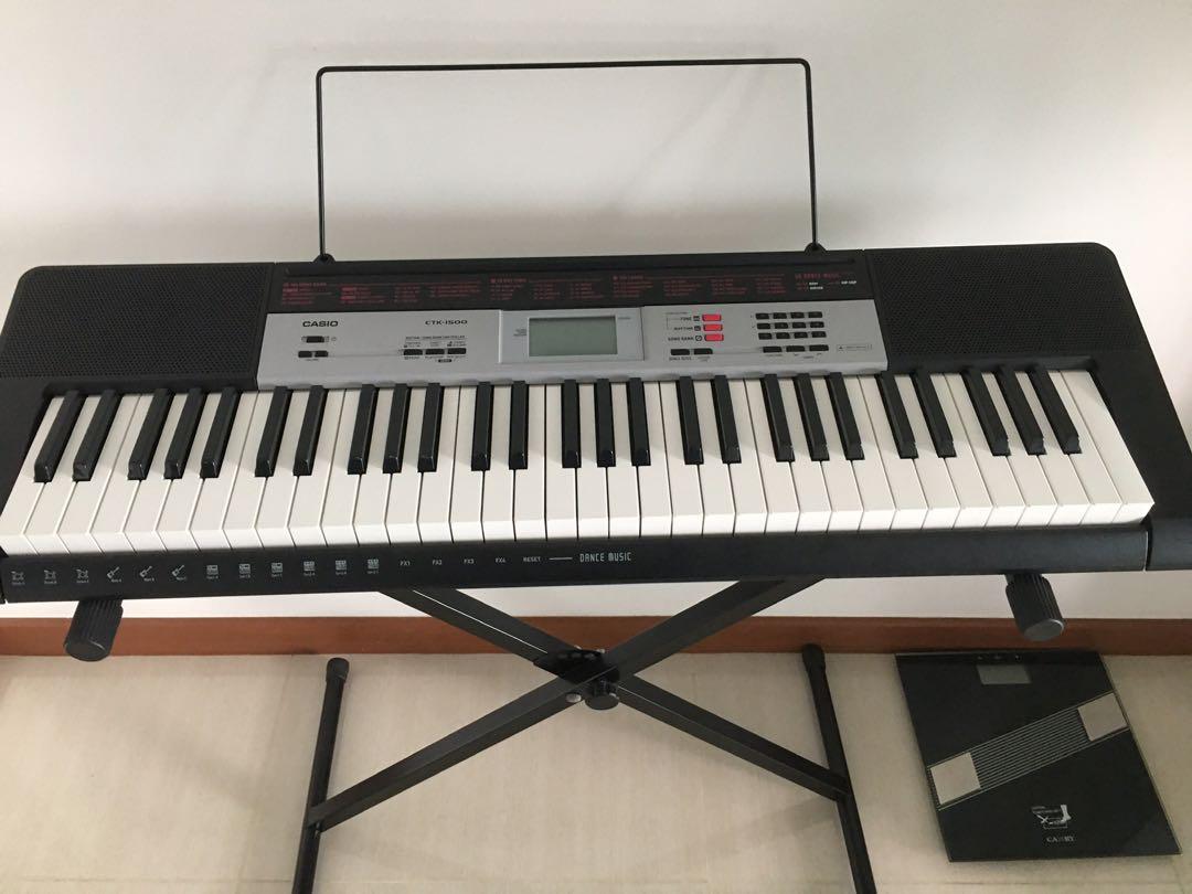 CASIO KEYBOARD CTK 1500 Keyboard Stand Hobbies Toys Music Media Musical Instruments on Carousell