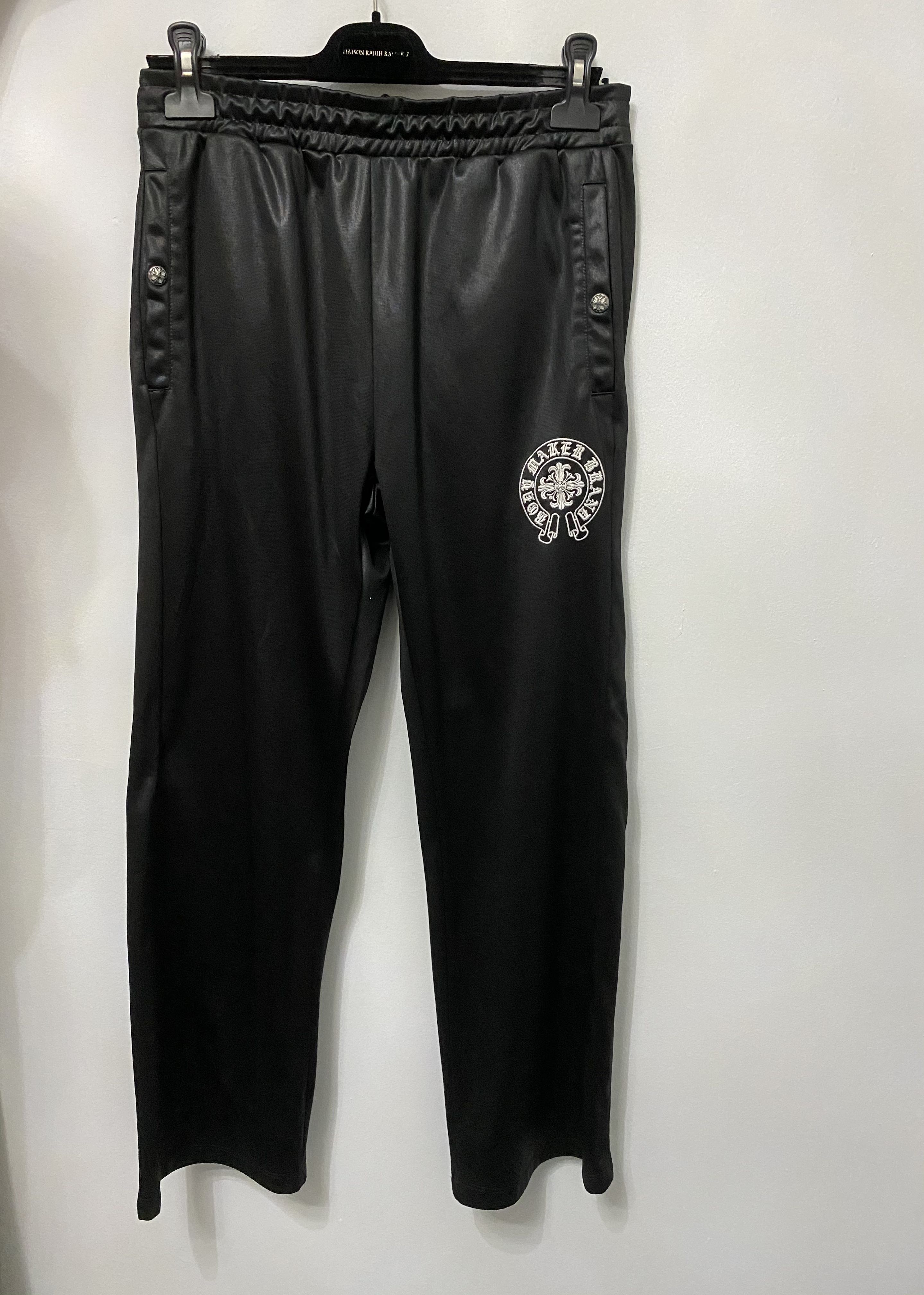 Chrome Hearts Inspired Black Joggers, Women's Fashion, Bottoms, Other ...