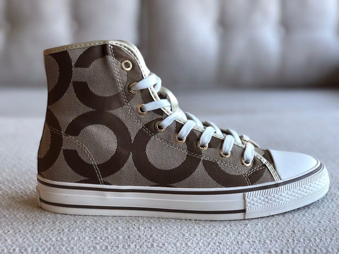 coach high top sneakers