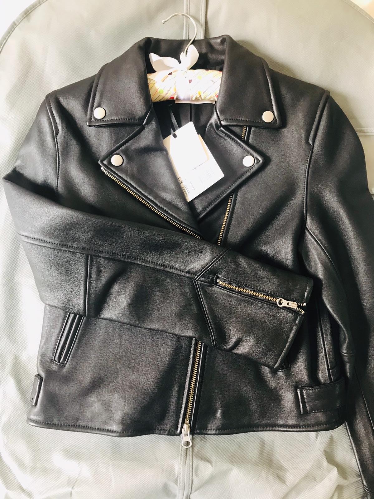 日本品牌 COCO DEAL Biker Leather Jacket 全新女裝全羊皮衣外套 皮褸, 女裝, 外套及戶外衣服 - Carousell