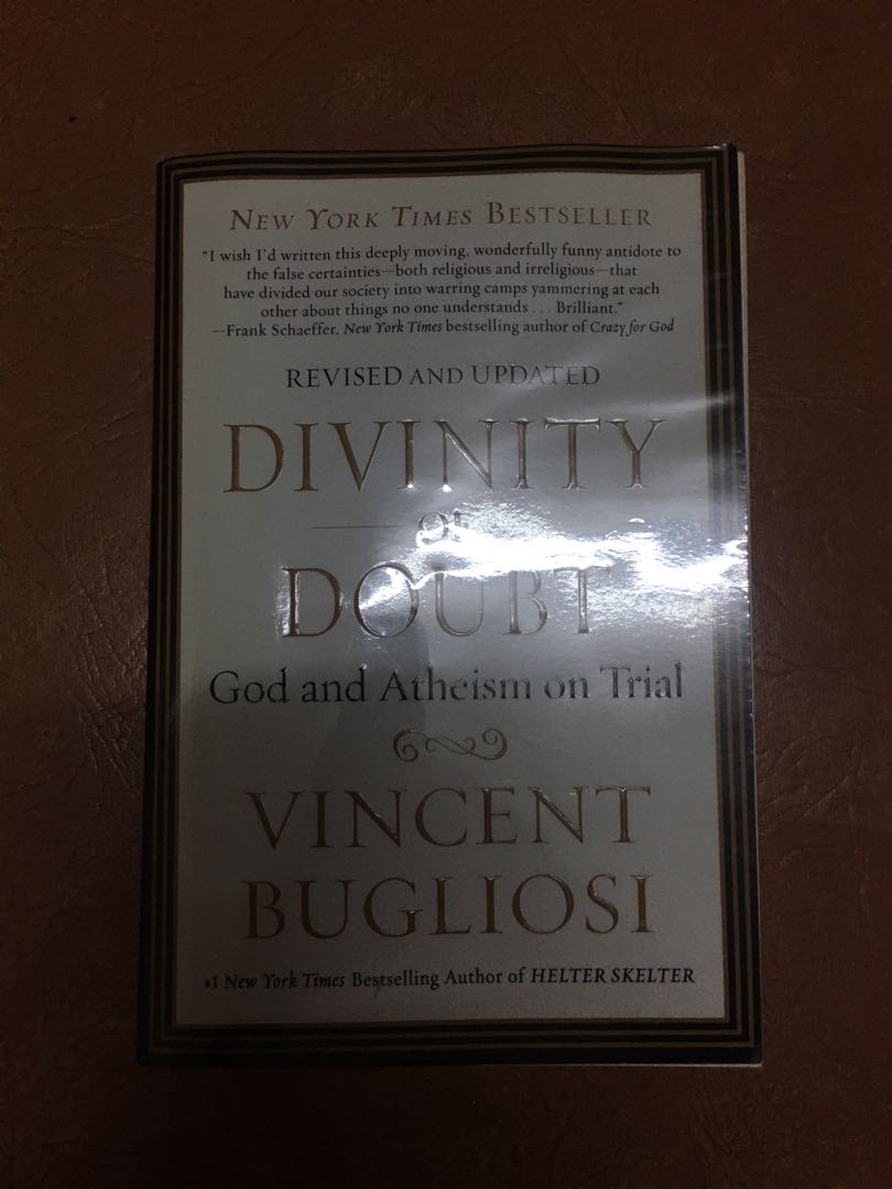 Divinity of doubt god and atheism on trial vincent bugliosi Divinity Of Doubt By Vincent Bugliosi Books Books On Carousell