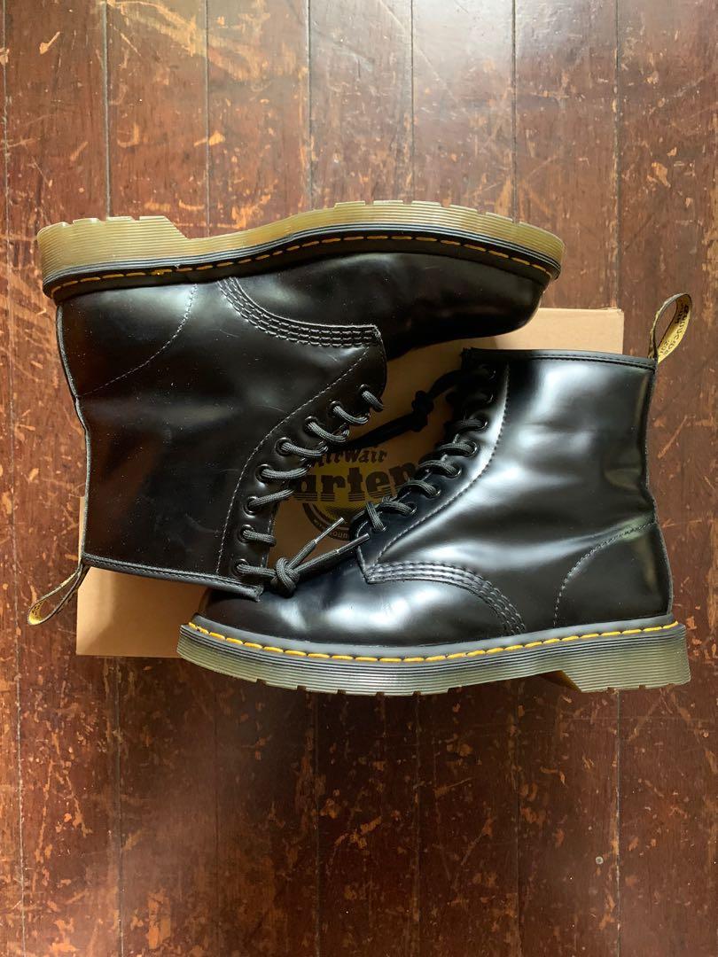 Dr. Martens 1460 Smooth Black Men s Fashion Footwear Boots on
