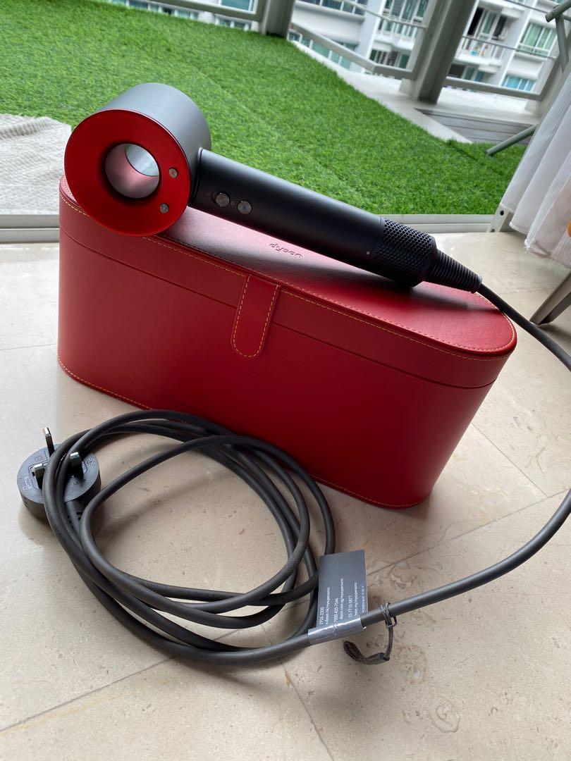 Limited edition Red Dyson hair dryer, Beauty & Personal Care, Hair on