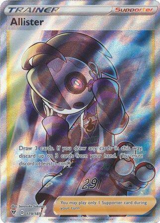 allister card pokemon 146/185 | Uncommon Reverse Holo | SWSH-04 Vivid Voltage (You must discard at least 1 card.) SWSH04 Pokemon | Toys | Pokemon