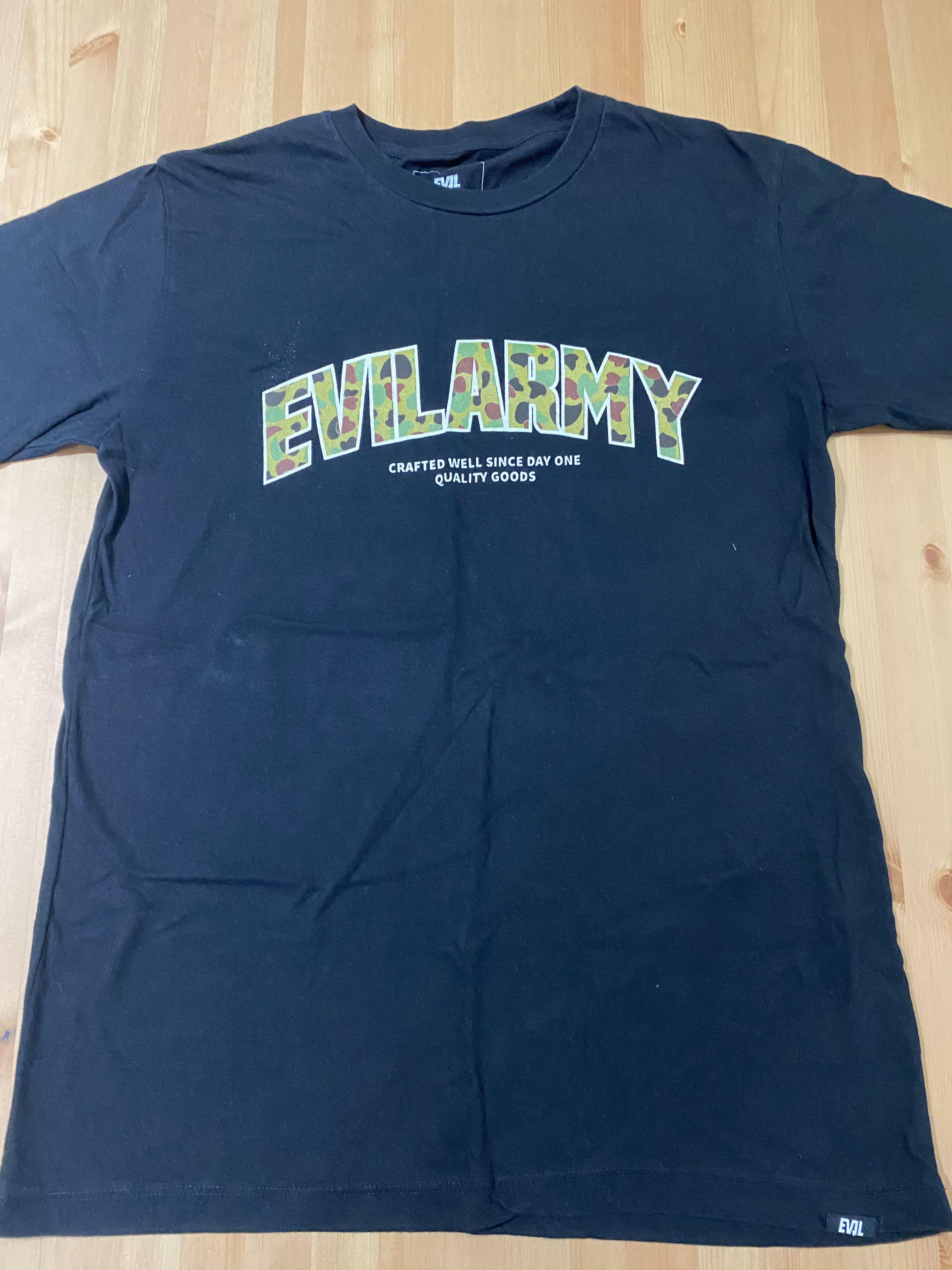 Evil Army T-Shirt, Men's Fashion, Tops 