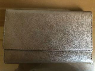 Fino Leatherware Porta Wallet (3-fold, genuine leather, brown)
