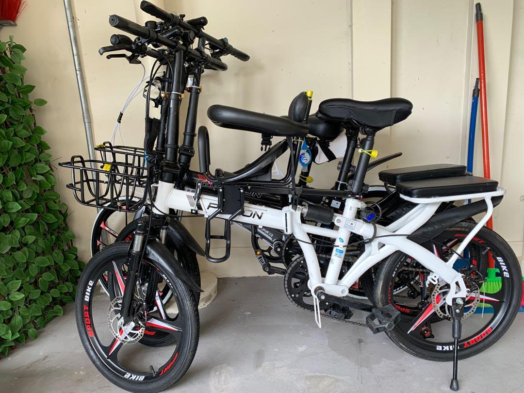 Foldable 20” Bike with baby seat, Sports Equipment, Bicycles & Parts