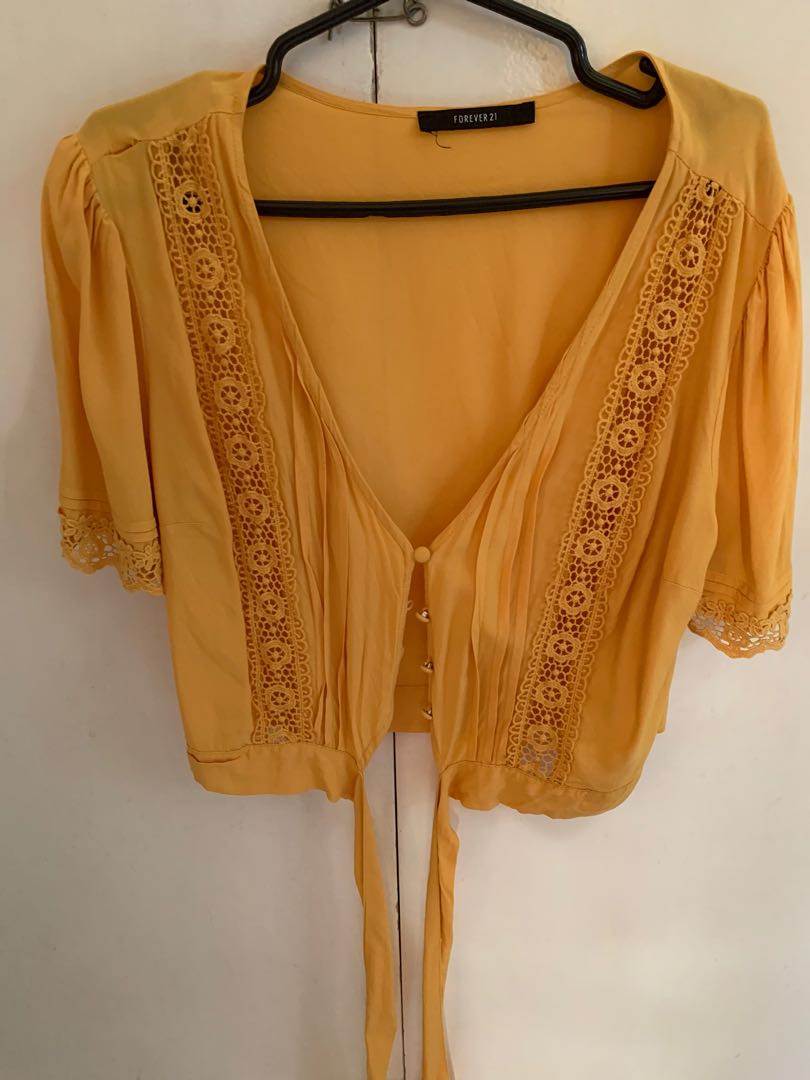 mustard top forever 21