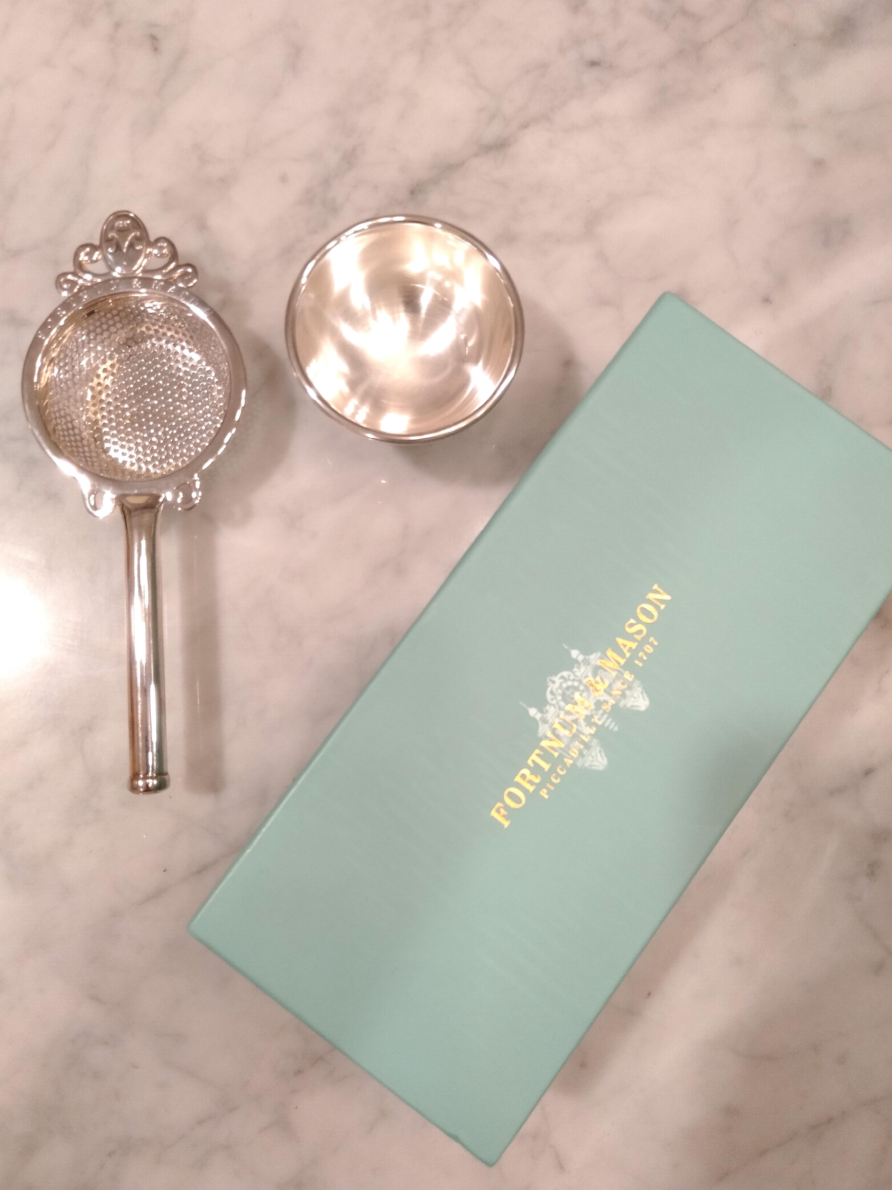 Fortnum & Mason Silver Plated Tea Strainer Tea Infuser, Furniture