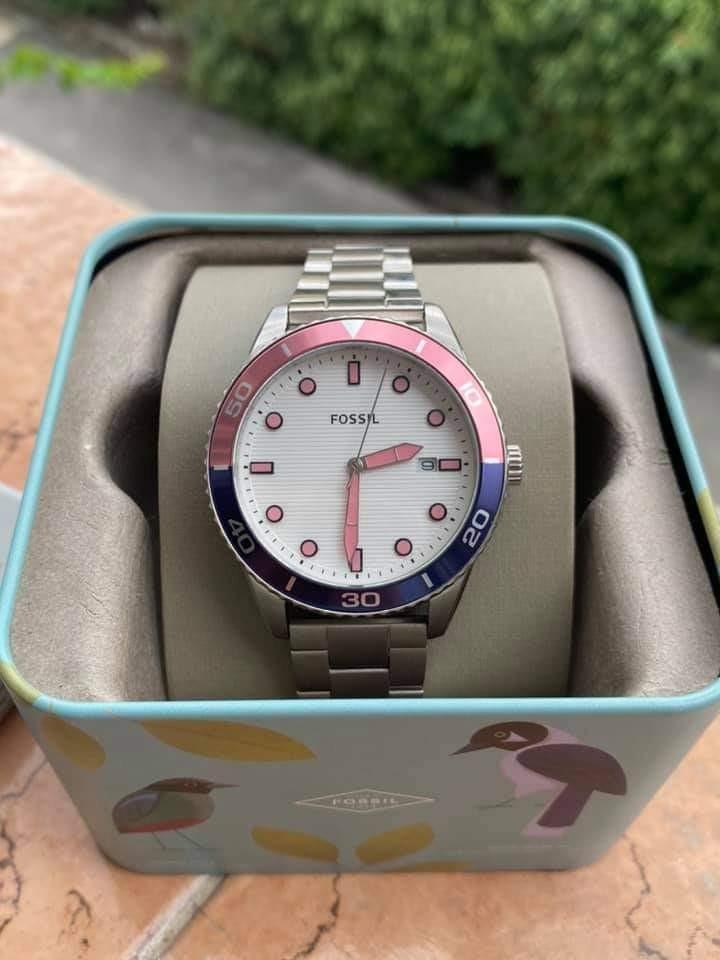 Womens big clearance face fossil watches
