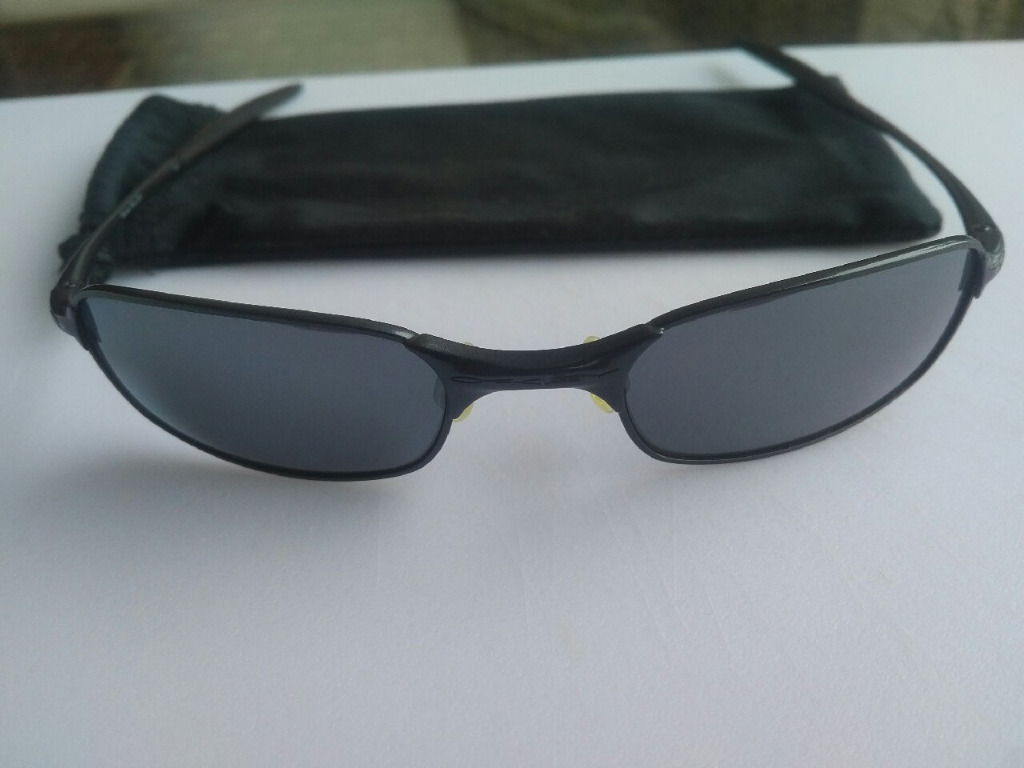 FS Oakley Square Wire 2.0 Sunglasses Dark Black Iridium Men s