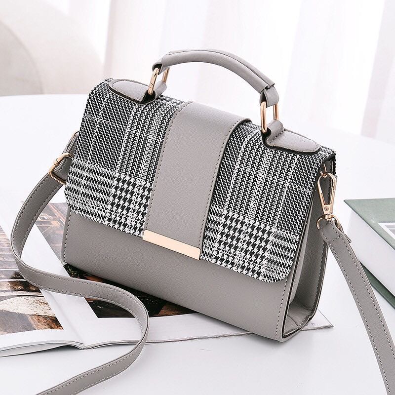 Gray Sling Bag