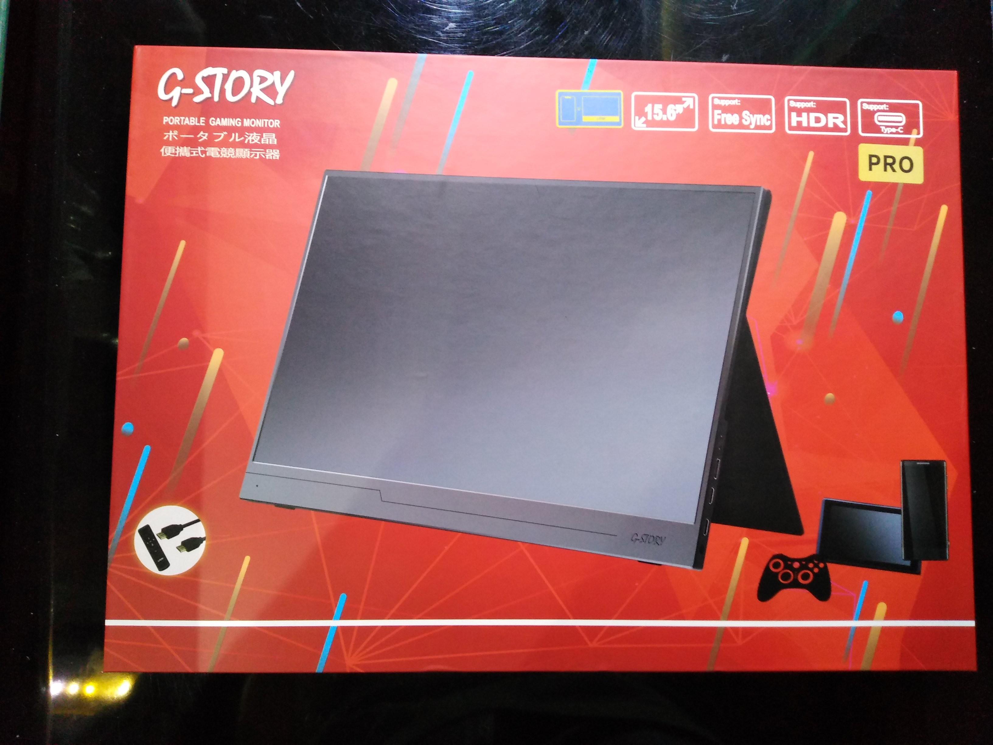 G-STORY 15.6 Inch GS156WT FHD 1080P Portable Gaming Monitor NEW Touchscreen