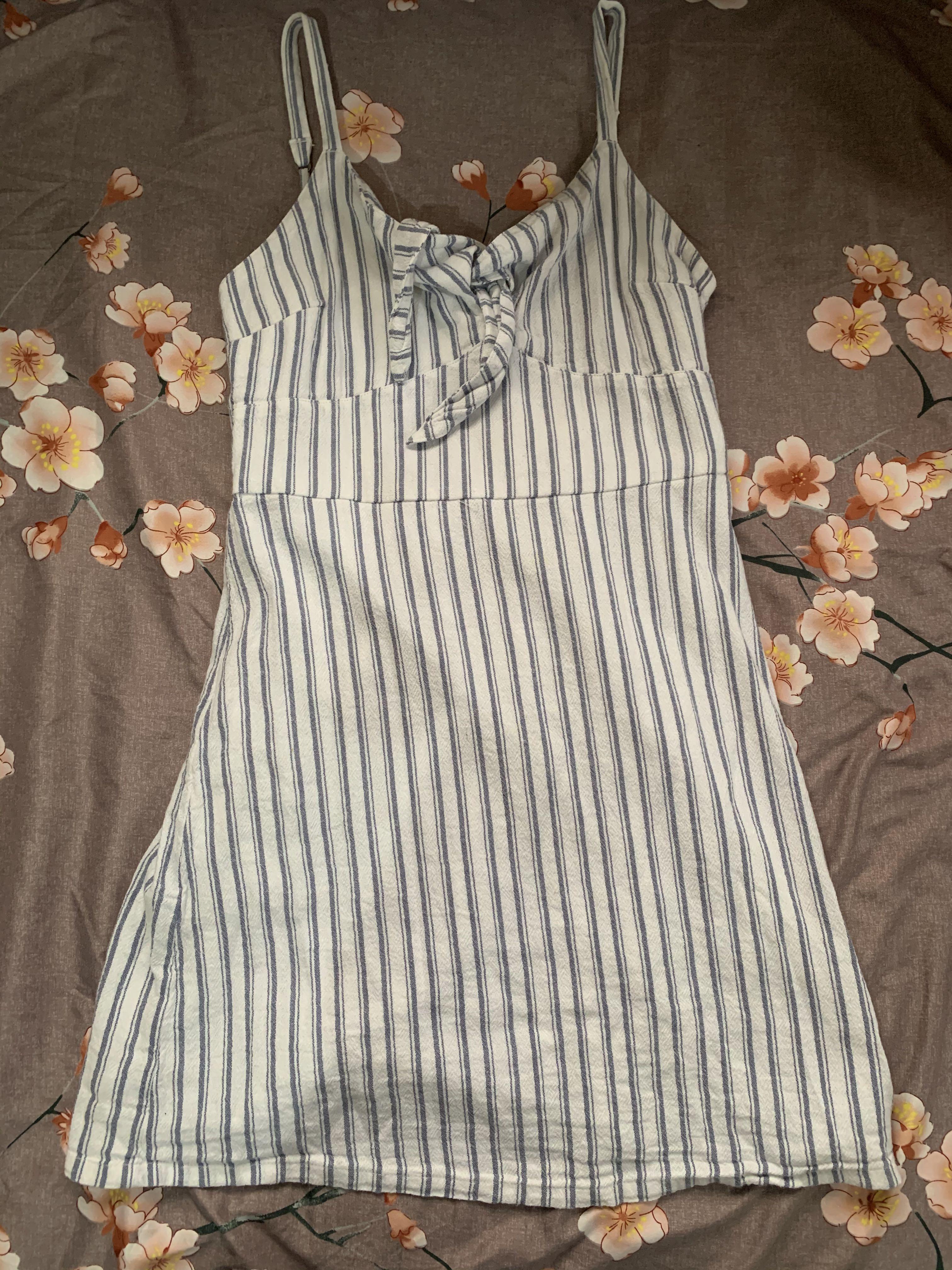 Hollister Striped Tie Dress Women s Fashion Dresses Sets
