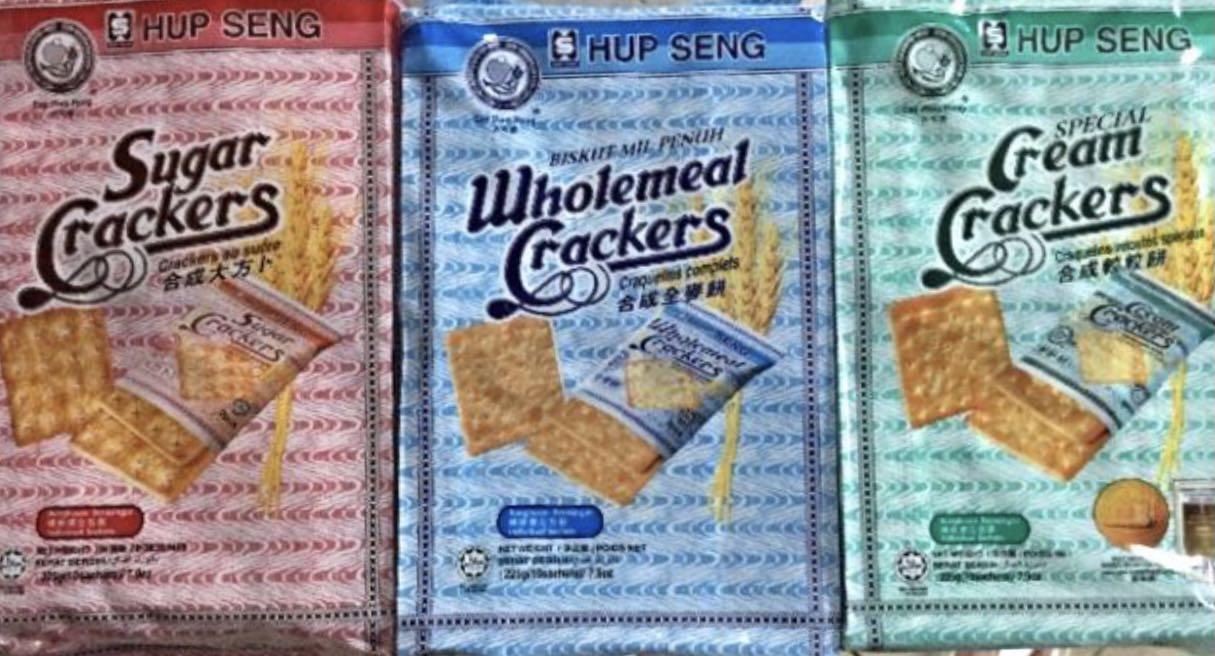 Hup Seng Crackers (Cream/Wholemeal/Sugar) 225g, Everything Else on