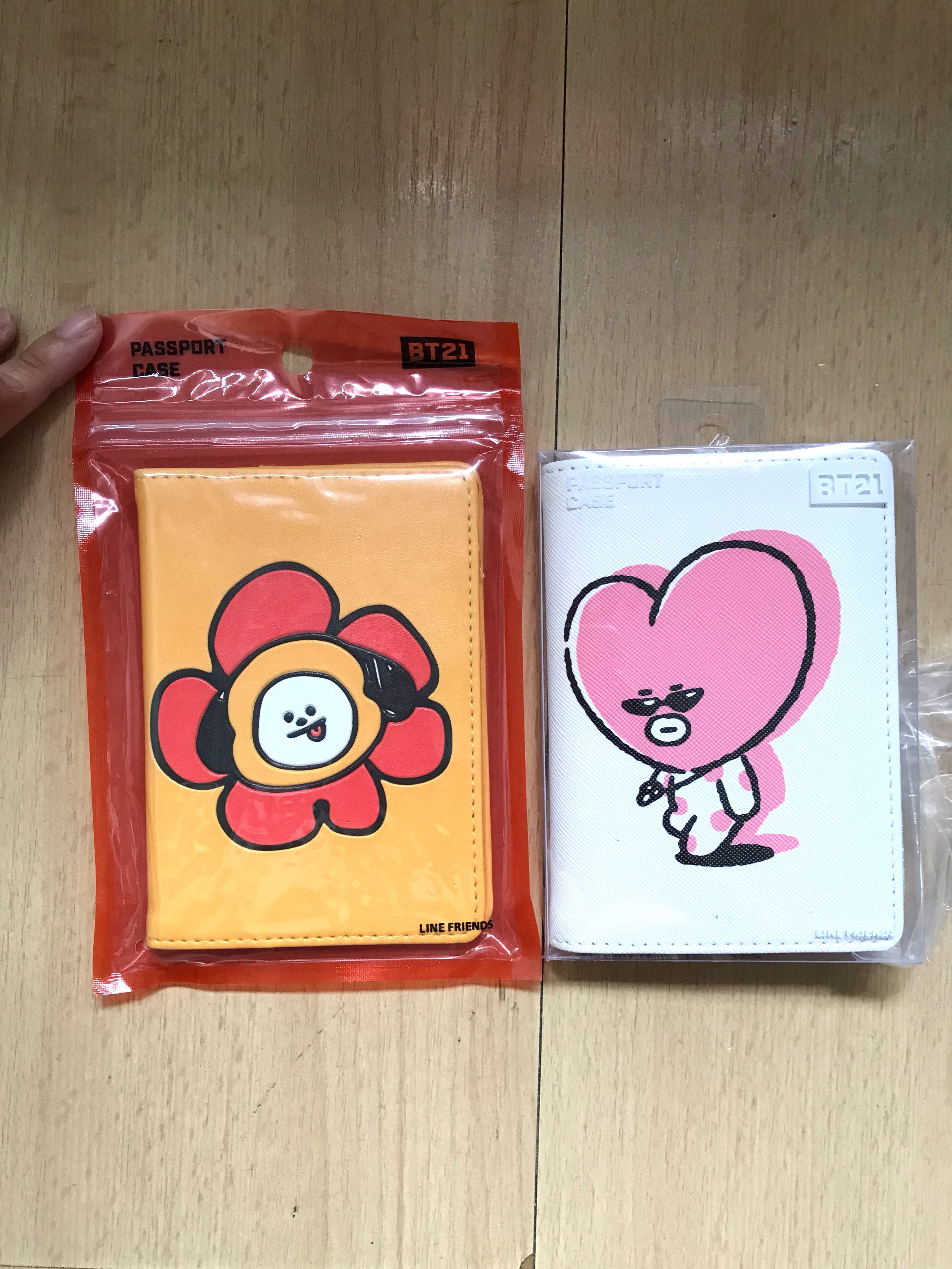 BT21 Official Merchandise by Line Friends CHIMMY Character Music Passport Case 