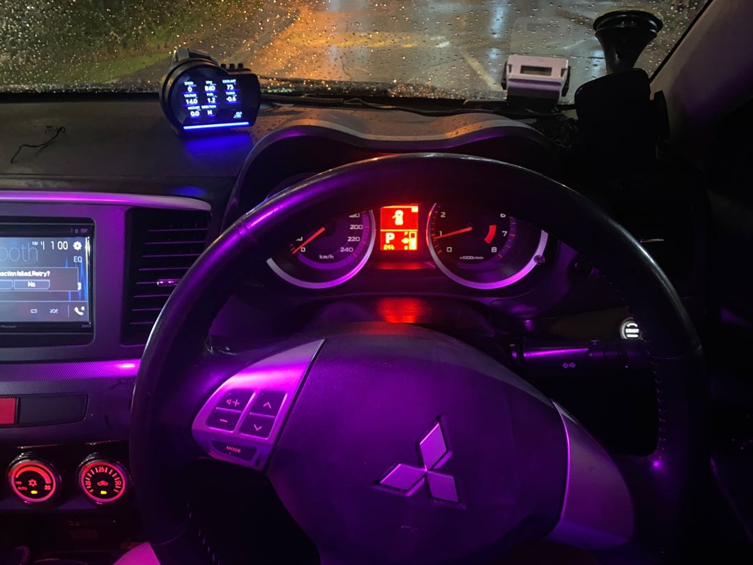 LANCER EX OBD2 GAUGE INSTALLED, Car Accessories, Accessories on Carousell