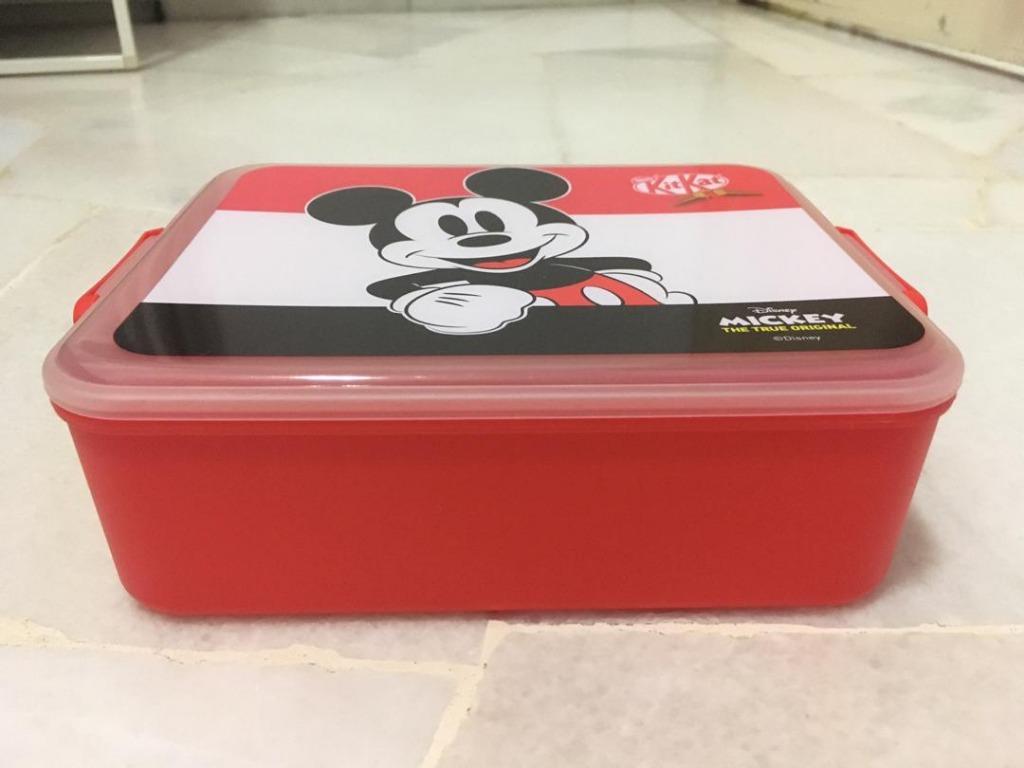 [LIMITED EDITION !!] KitKat MICKEY MOUSE Plastic Tupperware (RED ...