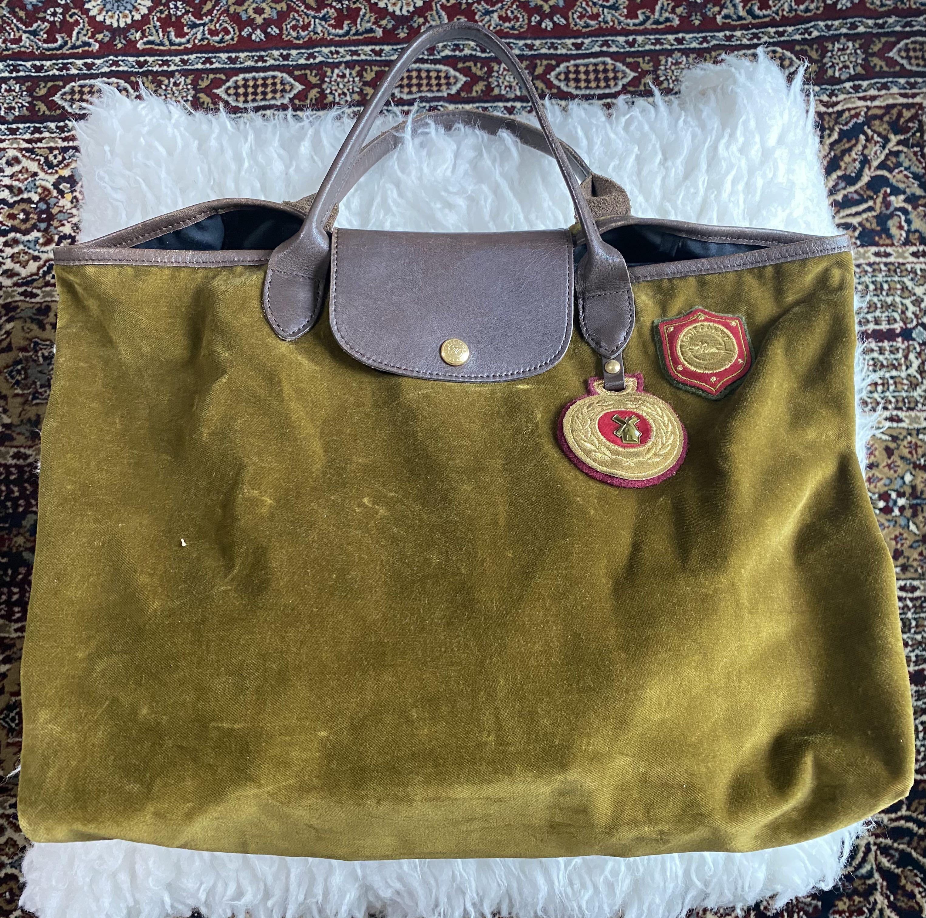 Longchamp Limited Edition Suede Bag, Women's Fashion, Bags & Wallets